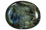 Flashy, Polished Labradorite Pebble - Madagascar #105927-1